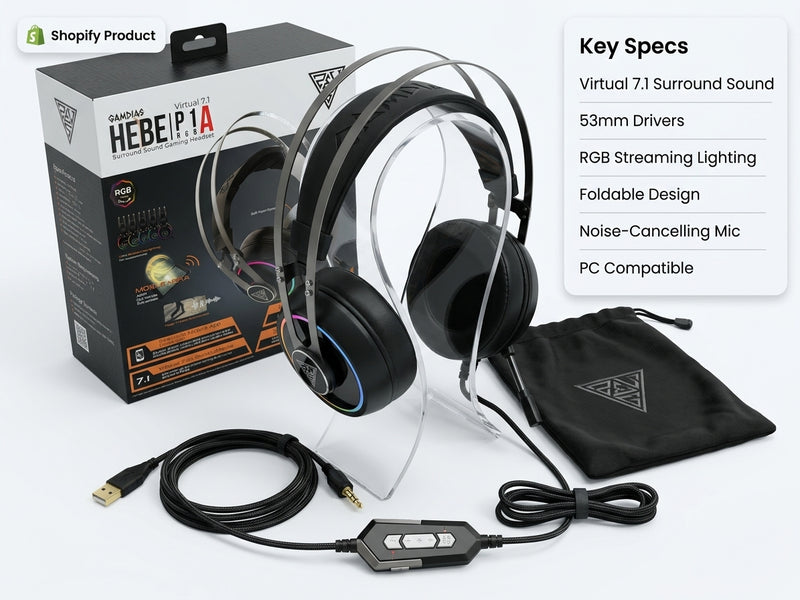 Gamdias Hebe P1 RGB Gaming Headset